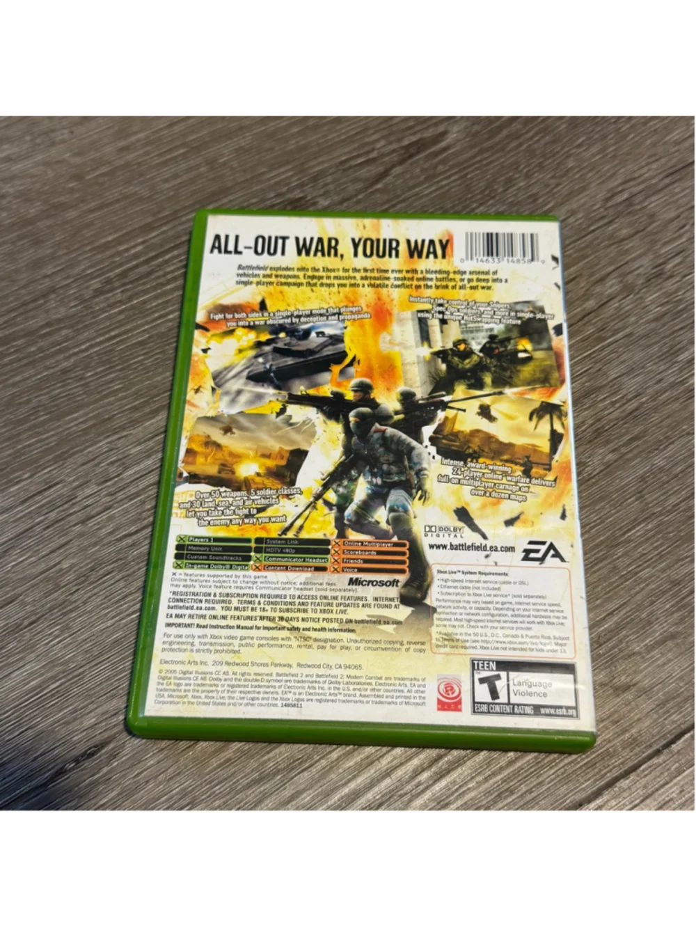 Electronic Arts Battlefield 2 Modern Combat Xbox Video Game